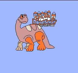 Color a Dinosaur Title Screen
